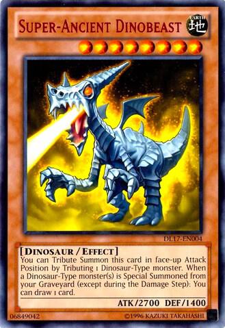 Super-Ancient Dinobeast (Red) DL17-EN004 card from Duelist League Promo