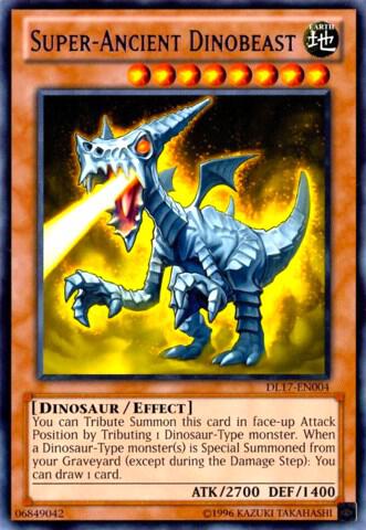 Super-Ancient Dinobeast (Blue) DL17-EN004 card from Duelist League Promo