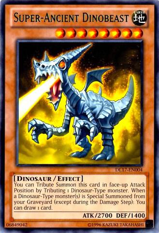 Super-Ancient Dinobeast (Green) DL17-EN004 card from Duelist League Promo