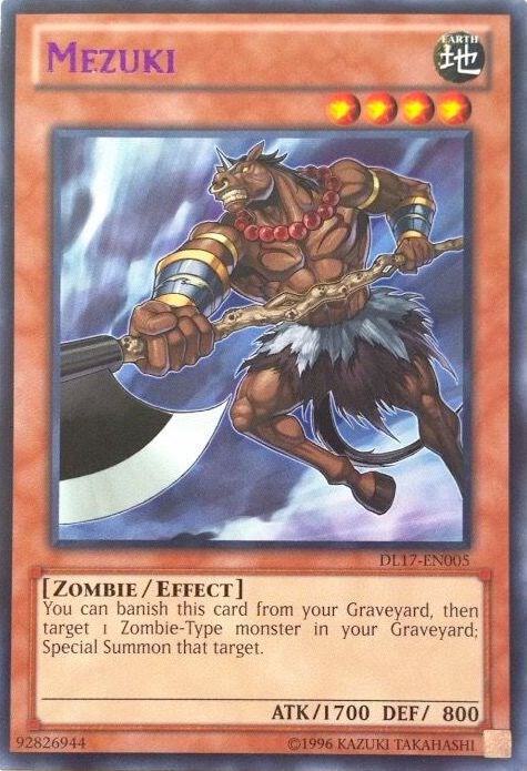 Mezuki (Purple) DL17-EN005 card from Duelist League Promo