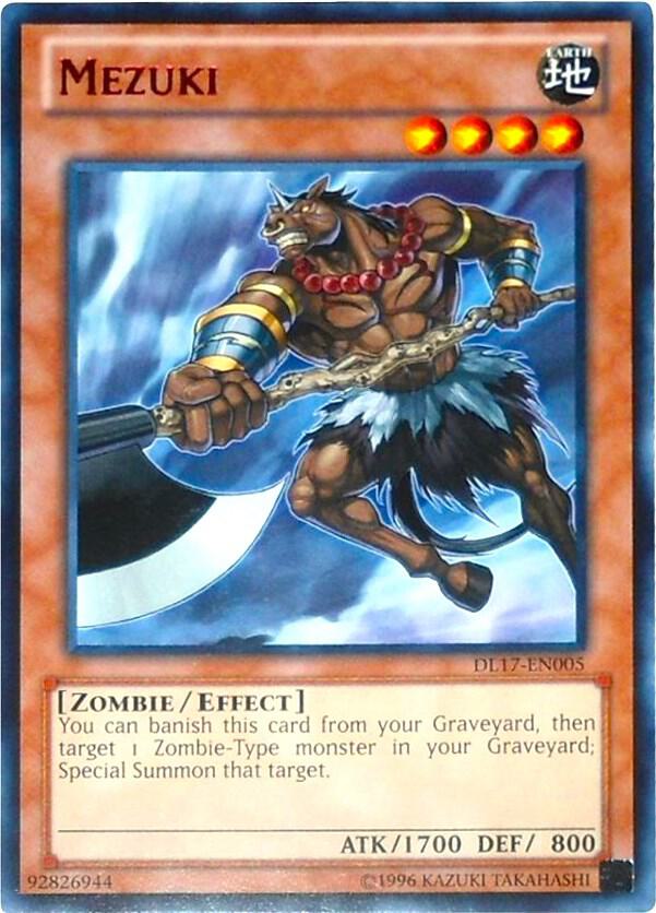 Mezuki (Red) DL17-EN005 card from Duelist League Promo