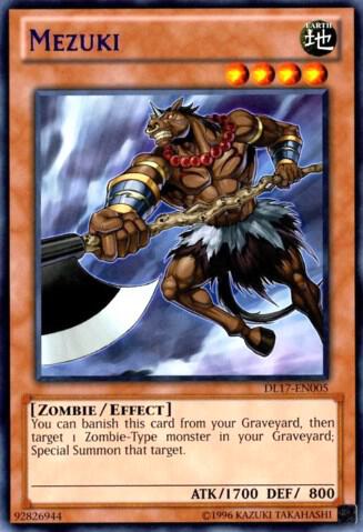 Mezuki (Blue) DL17-EN005 card from Duelist League Promo