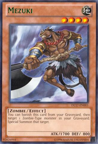 Mezuki (Green) DL17-EN005 card from Duelist League Promo