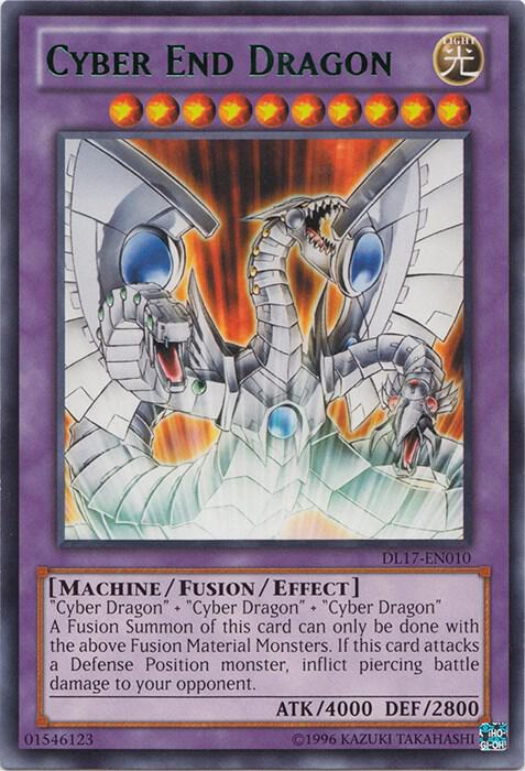 Cyber End Dragon (Green) DL17-EN010 card from Duelist League Promo