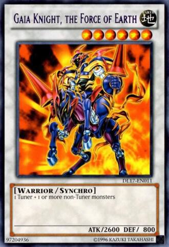 Gaia Knight, the Force of Earth (Purple) DL17-EN011 card from Duelist League Promo