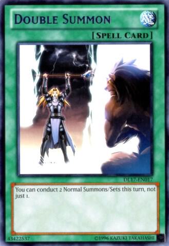 Double Summon (Purple) DL17-EN017 card from Duelist League Promo