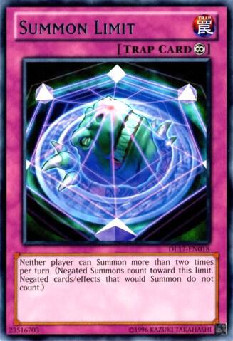 Summon Limit (Purple) DL17-EN018 card from Duelist League Promo