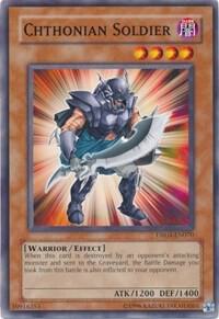 Chthonian Soldier DR04-EN070 card from Dark Revelation Volume 4