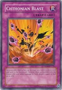 Chthonian Blast DR04-EN110 card from Dark Revelation Volume 4