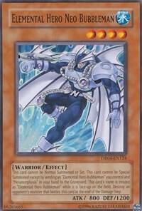Elemental Hero Neo Bubbleman DR04-EN124 card from Dark Revelation Volume 4