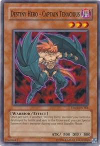 Destiny Hero - Captain Tenacious DR04-EN182 card from Dark Revelation Volume 4