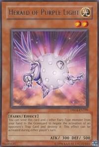 Herald of Purple Light DR04-EN199 card from Dark Revelation Volume 4
