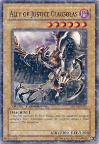 Ally of Justice Clausolas DT01-EN023 card from Duel Terminal 1