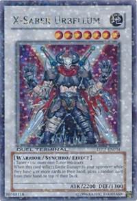 X-Saber Urbellum DT01-EN034 card from Duel Terminal 1