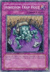 Adhesion Trap Hole DT01-EN098 card from Duel Terminal 1