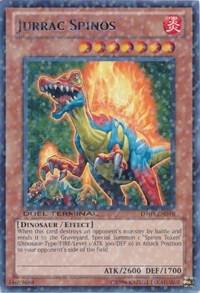 Jurrac Spinos DT03-EN016 card from Duel Terminal 3