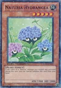 Naturia Hydrangea DT03-EN072 card from Duel Terminal 3
