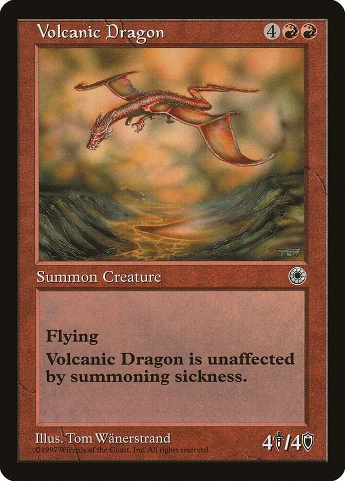 Volcanic Dragon card from Portal