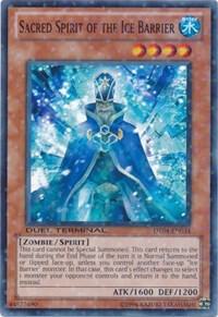 Sacred Spirit of the Ice Barrier DT04-EN034 card from Duel Terminal 4