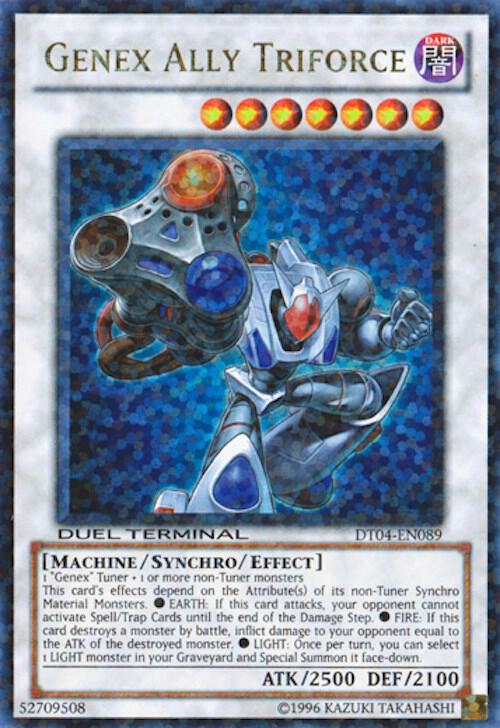 Genex Ally Triforce DT04-EN089 card from Duel Terminal 4