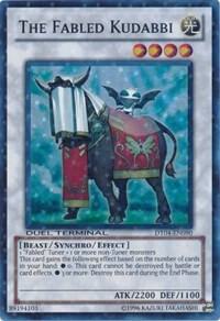 The Fabled Kudabbi DT04-EN090 card from Duel Terminal 4