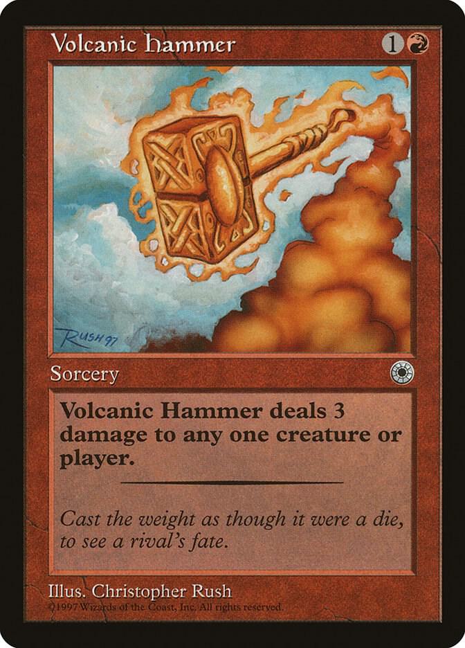 Volcanic Hammer card from Portal