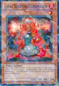 Laval Volcano Handmaiden DT06-EN017 card from Duel Terminal 6
