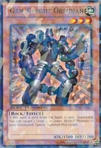Gem-Knight Obsidian DT06-EN067 card from Duel Terminal 6