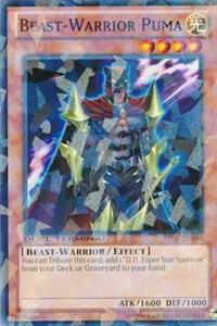 Beast-Warrior Puma DT07-EN052 card from Duel Terminal 7