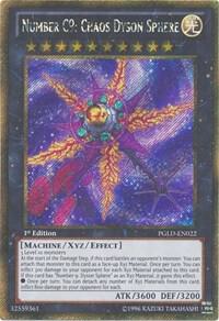 Number C9: Chaos Dyson Sphere PGLD-EN022 card from Premium Gold