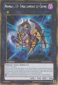 Number 13: Embodiment of Crime PGLD-EN023 card from Premium Gold