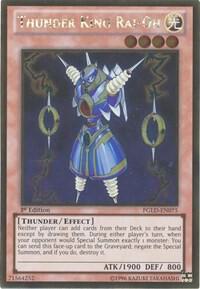 Thunder King Rai-Oh PGLD-EN075 card from Premium Gold