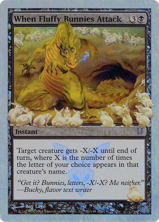When Fluffy Bunnies Attack (Alternate Foil) 67 card from Unhinged