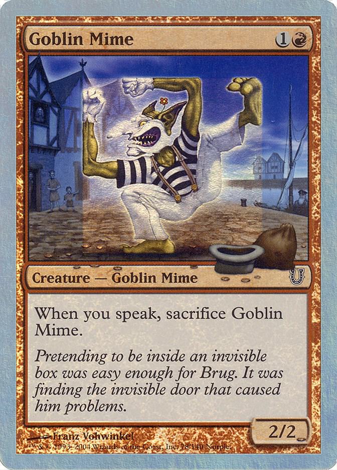 Goblin Mime (Alternate Foil) 78 card from Unhinged