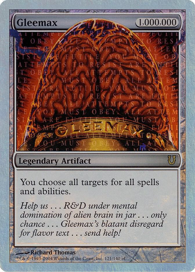 Gleemax (Alternate Foil) 121 card from Unhinged