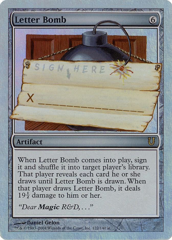 Letter Bomb (Alternate Foil) 122 card from Unhinged