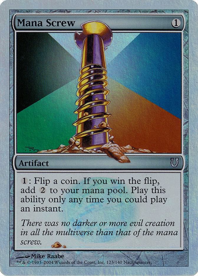 Mana Screw (Alternate Foil) 123 card from Unhinged