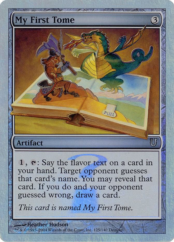 My First Tome (Alternate Foil) 125 card from Unhinged