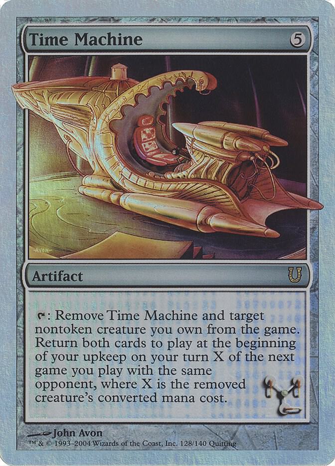 Time Machine (Alternate Foil) 128 card from Unhinged