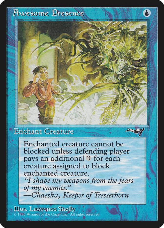 Awesome Presence (Man Being Chased) 35 card from Alliances