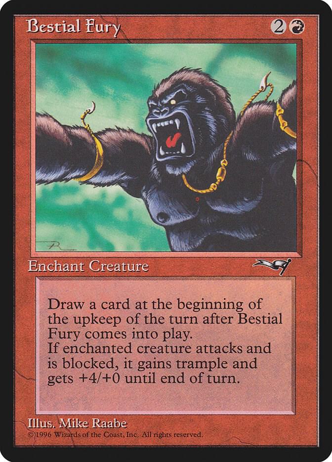 Bestial Fury (Facing Left) 100 card from Alliances