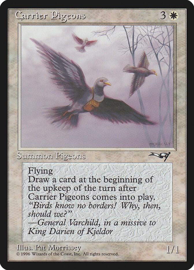 Carrier Pigeons 126 card from Alliances