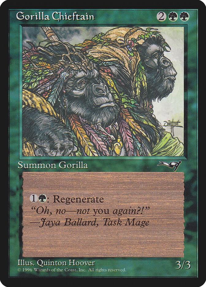 Gorilla Chieftain (2 Gorillas) 78 card from Alliances