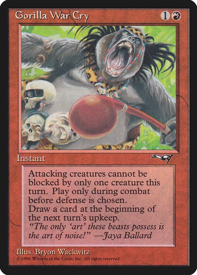 Gorilla War Cry (Red Club) 109 card from Alliances