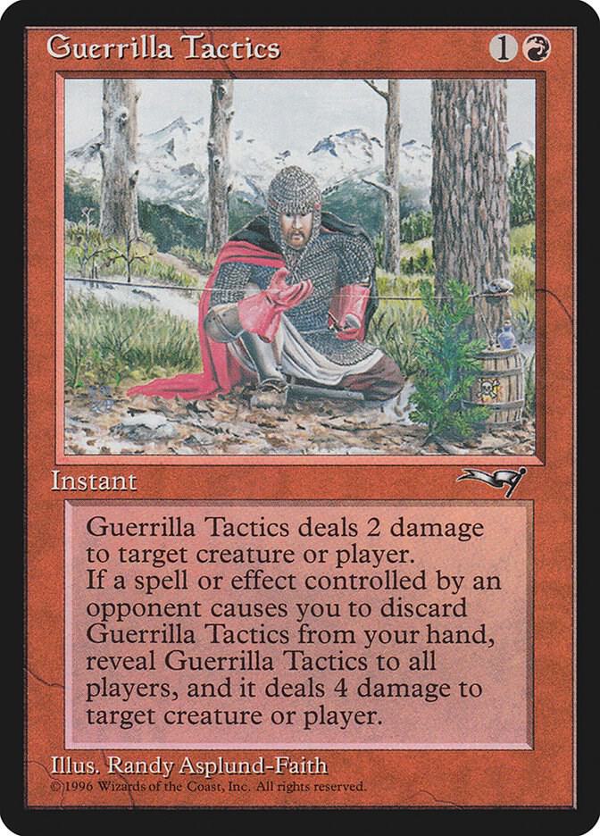 Guerrilla Tactics (Kneeling Knight) 111 card from Alliances
