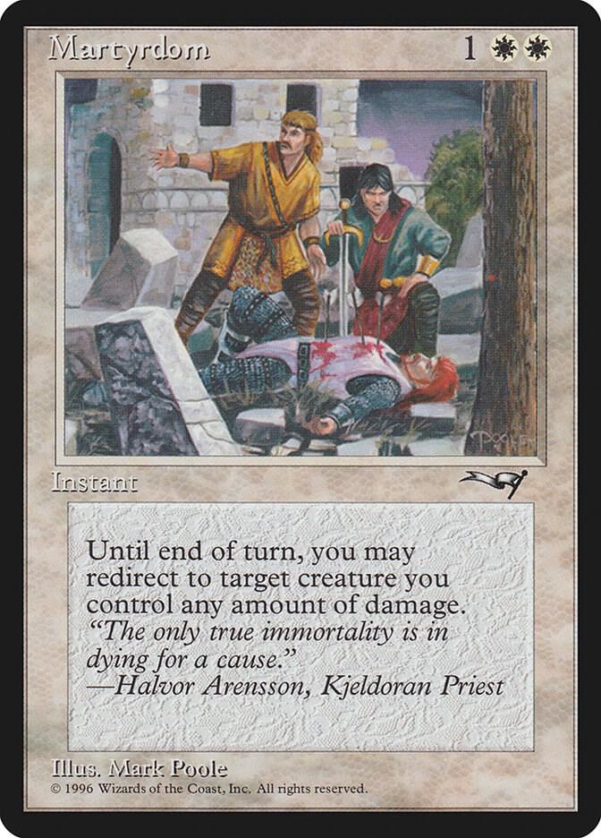 Martyrdom (Wounded on Ground) 139 card from Alliances