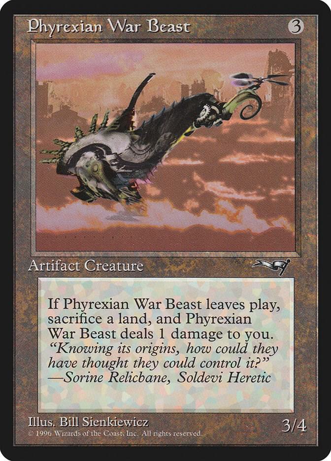Phyrexian War Beast (Facing Right) 170 card from Alliances