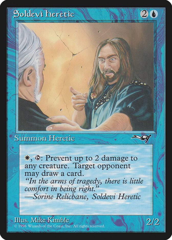 Soldevi Heretic (Blue Robe) 50 card from Alliances