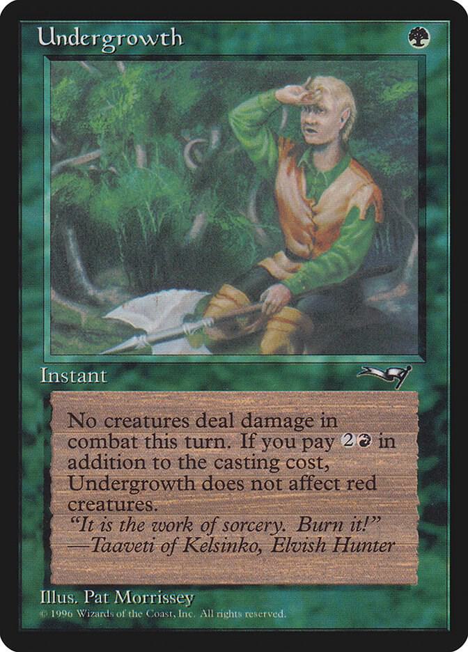 Undergrowth (Holding Axe) 88 card from Alliances