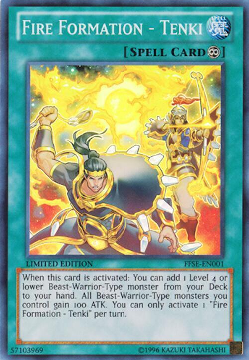 Fire Formation - Tenki FFSE-EN001 card from Fire Fists Special Editon